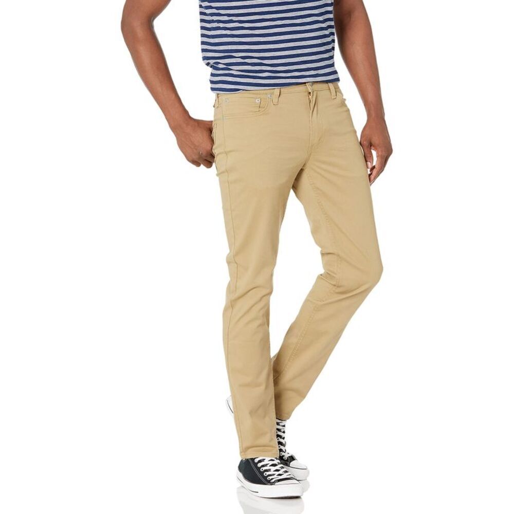 Open Box - Levi's -  Men's 511 Mid Rise Slim Fit Leg Full Fit Je Tan